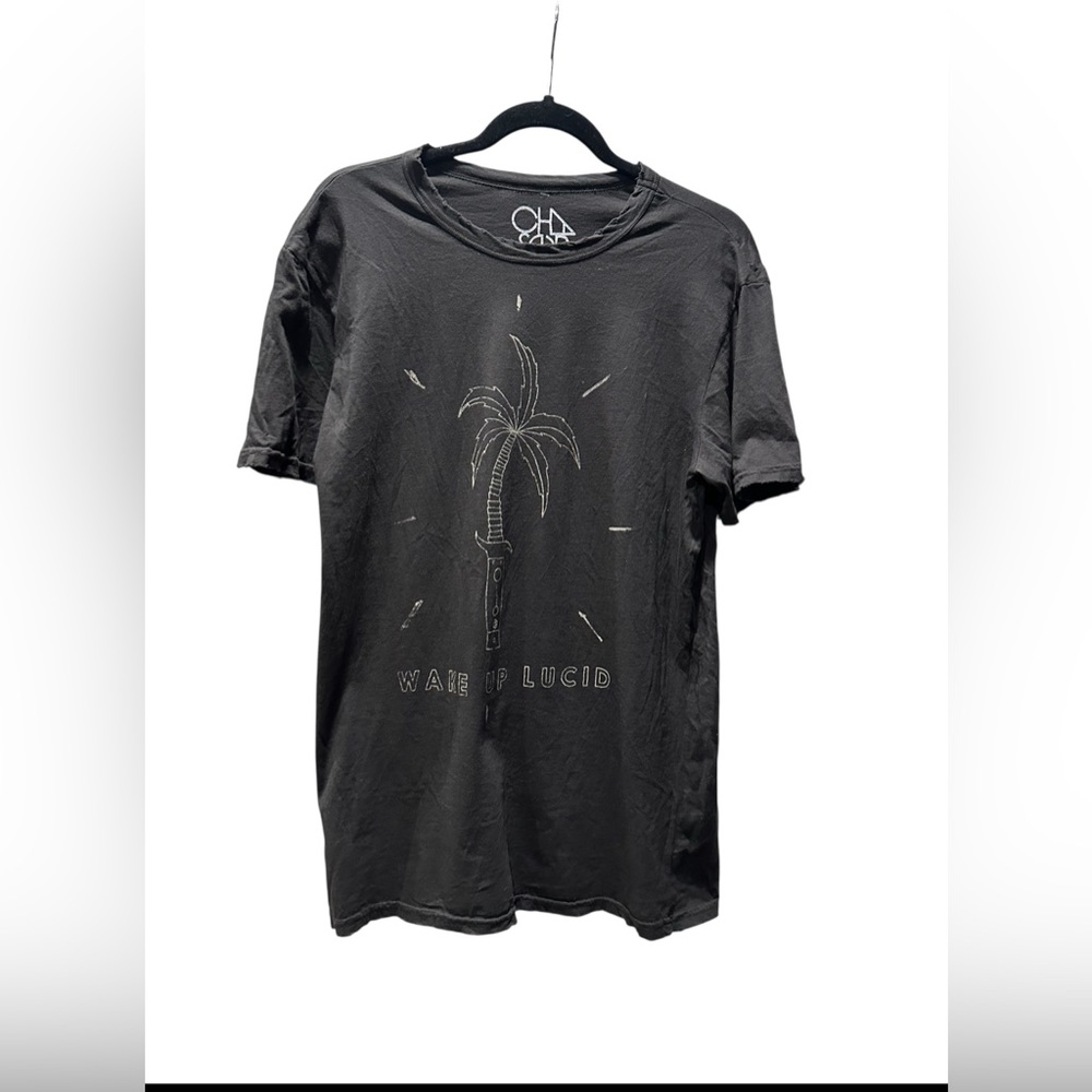 Chaser Wake Up Lucid Shirt Too Large NEW NWT DISTRESSED HEM